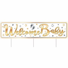 Welcome Baby Yard Sign