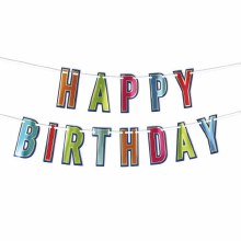 Happy Birthday Banner Foil 6ft