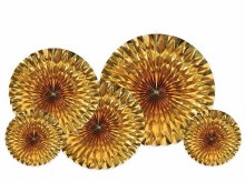 Fans Hanging Gold Metallic