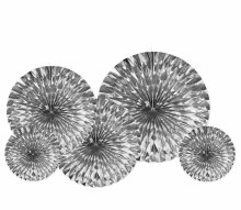 Fans Hanging Silver Metallic