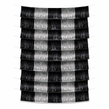 Metallic Fringe Backdrop BK/S