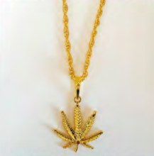 Leaf Necklace Gold