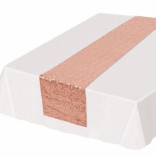 Rose Gld Sequined Table Runner