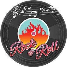 50's Record 7" Plates 8ct