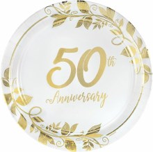 50th Anniversary 7in Plt 8ct