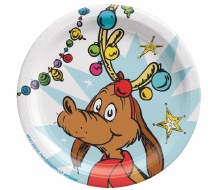 Grinch 7 inch Round Plates