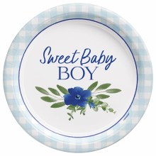 Baby in Bloom 7" Round Plates