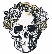 Sketchy Skull Paper Placemats