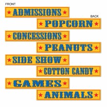 Circus Sign Cutouts