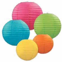 Paper Lanterns Assortment 5pc