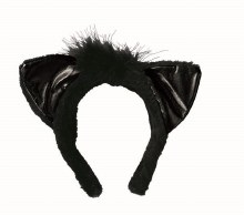 Cat Ears Lame Black