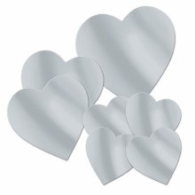 Heart Cutouts Foil Slv 7pk