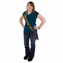 Birthday Girl Glitter Sash GD
