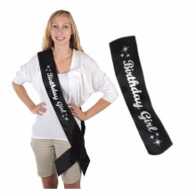 Birthday Girl Glitter Sash