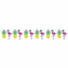Flamingo + Pineapple Streamer
