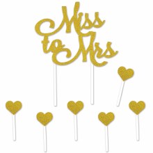 Miss to Mrs Cake Topper