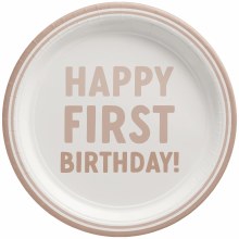 Gender Neutral 1st BDay Plates