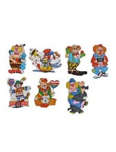 Clown Wall Decor Plstc Asst