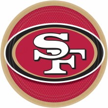 Football 49ers 9" Plates