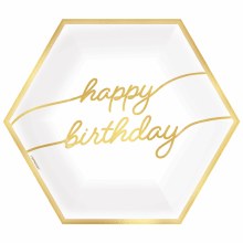 Golden Age Bday 9in Plt 8ct
