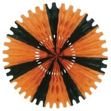 Tissue Fan 25" Orng/Blk