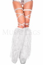 Leg Warmers Furry White