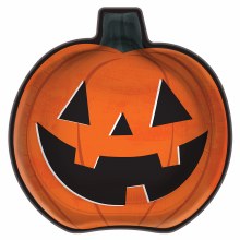 Classic Halloween Pumpkin Plates