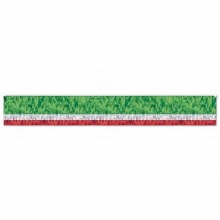 Metallic Fringed Drage (Flame Resistent) Red/White/Green ~ 10'
