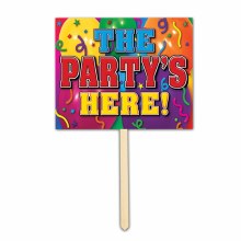 Sign The Partys Here Stake