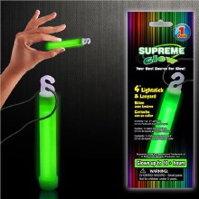 4" Glow Stick w/Lanyard Green