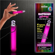 4" Glow Stick w/Lanyard Pink
