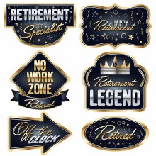 Retirement Cutouts 6ct