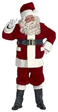 Santa Plush Burgundy Adult XLg