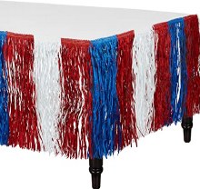Patriotic Fringe Tableskirt