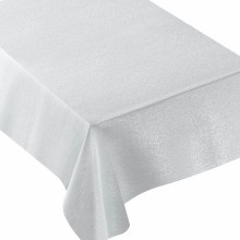 Tablecloth Wht Fabric 60"x84"