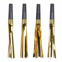 Black and Gold Fringe Squawker 8ct