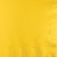Yellow Bev Napkins 40ct