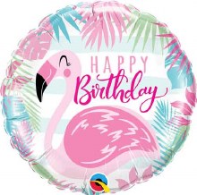 Bird • Flamingo • Happy Birthday • 18in. Standard Size Mylar Helium Balloon