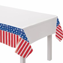 Painted Patriotic Plstc Tblcvr