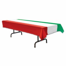 Tablecover Red/Wht/Grn Stipes