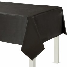 Jet Black Flannel Back Tablecover