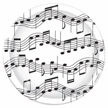 Music Note 9in Plate