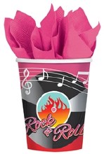 50's Record 9oz Cups 8ct