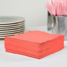 Coral Lunch Napkins 50ct