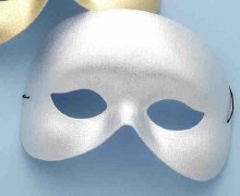 Masquerade Silver Cocktail Mask