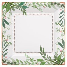 Love & Leaves 10in Sq Plt