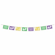 Mardi Gras Flag Pennant Banner