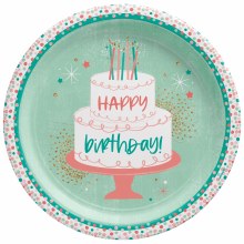 Happy Cake Day 10.5" Plates 8ct