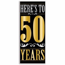 Here's To 50 Years Door Cover