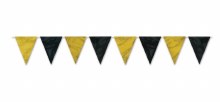 Gold/Black Pennant Banner